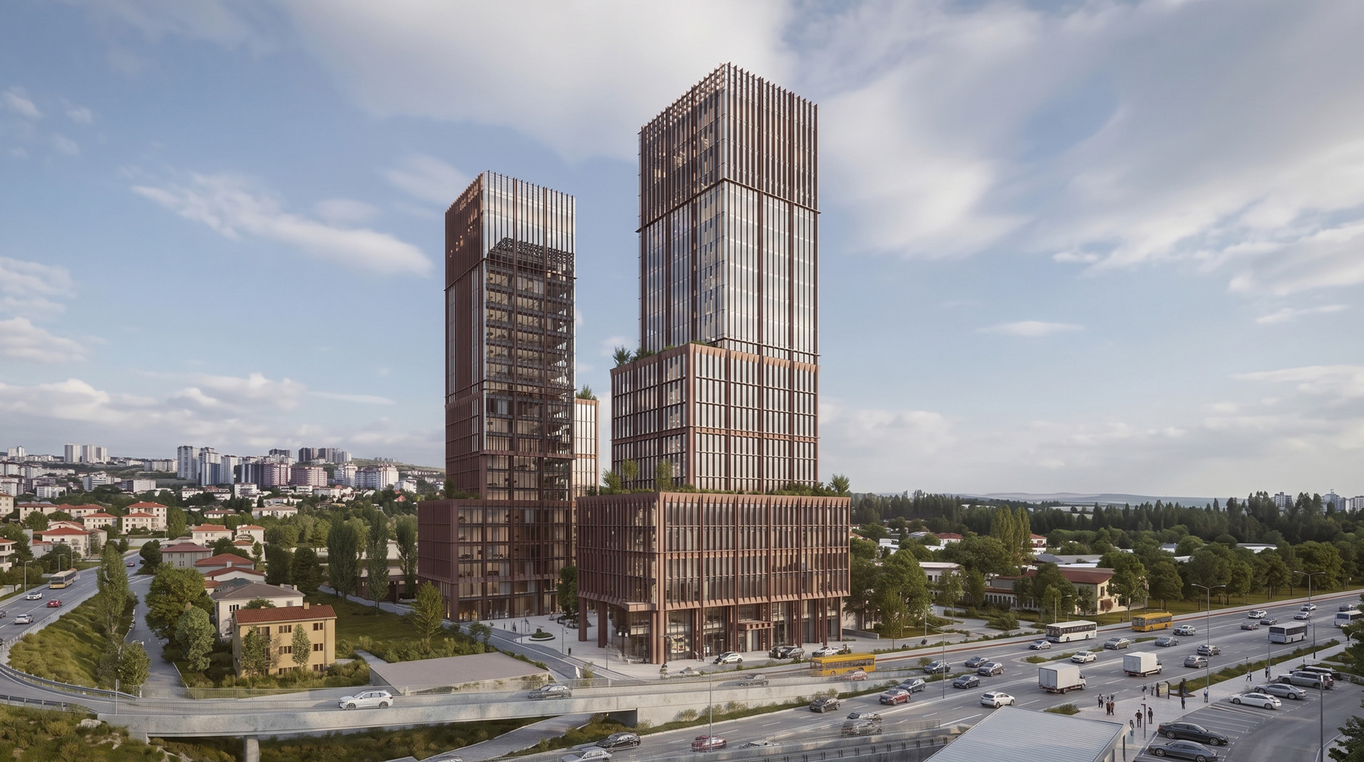 World Link Towers architectural visualization · Under construction